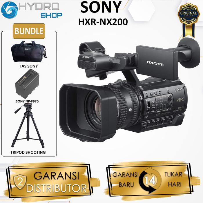 Sony HXR-NX200 4K Professional Camcorder Sony HXR NX200 Sony HXR NX 200  SONY NX200 STANDARD BOX di Hydroshop- Tokopedia