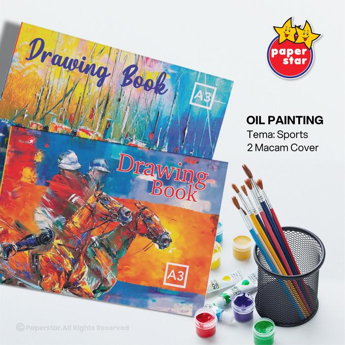 Gambar Buku Gambar A3 / Drawing Book A3 Paperstar Isi 10 / 1 Pack - Oil Painting dari Paperstarbooks undefined Tokopedia