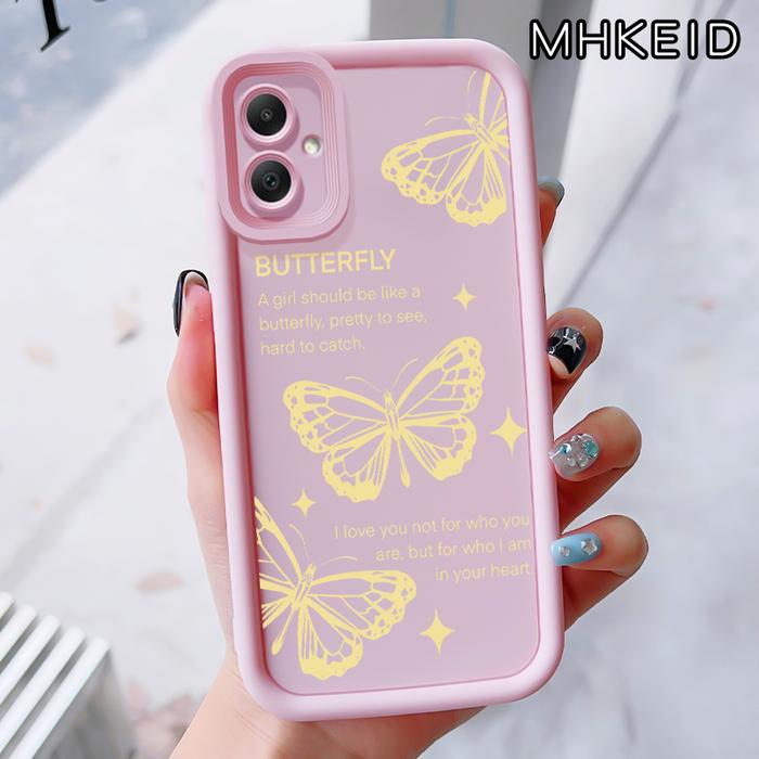 Gambar Casing Hp untuk Samsung Galaxy A06 4G A05 M05 F05 A05s A04 A04E A04s M04 F04 Case Pola kupu-kupu kuning Kasing Anti-Sidik Jari Kesing Cesing Silikon Softcase Casing - Gaya1, Samsung A06 4G dari MHKEID MALL undefined Tokopedia