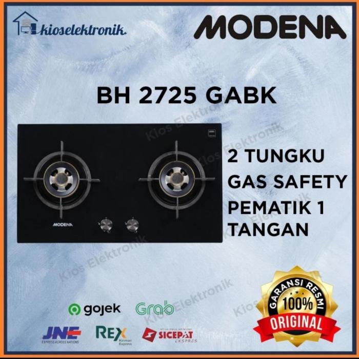 Gambar Modena BH 2725 GABK - Kompor Gas Modena 2 Tungku BH2725GABK / BH2725 GABK / BH 2725GABK - NO Bubble Wrap dari Kios Elektronik undefined 5 Tokopedia