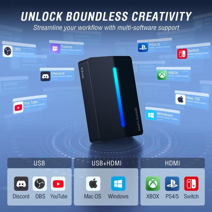 Gambar Fifine Video Capture Card 4K Hdmi For Live Streaming And Gaming,Compatible With Ps4/Ps5/Windows/Mac dari TK LALAYANYAAR TERRBARRRU undefined Tokopedia