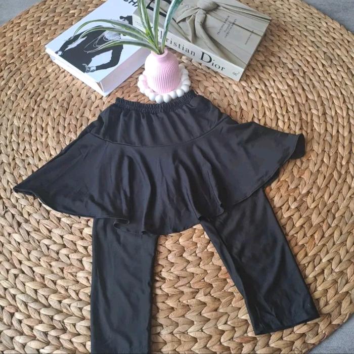 Gambar legging rok anak usia 2 3 4 tahun / legging rok anak jersey premium - Hitam, 2-4 Tahun dari ANFSHOP1 undefined Tokopedia