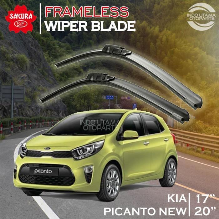 Gambar WIPER FRAMELESS KIA PICANTO NEW KARET KACA MOBIL SAKURA - Warna dari wikiola undefined Tokopedia