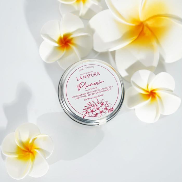 Gambar La Natura Deodorant Alami Deodorant Balm BPOM Penghilang Bau Badan Natural - Plumeria dari GLife_NEW undefined Tokopedia