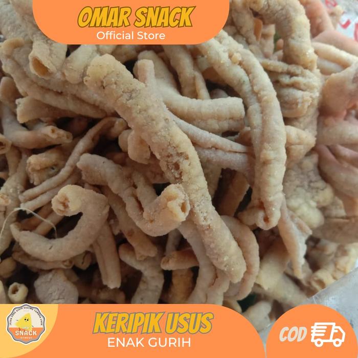 Gambar Keripik Usus Ayam Original Daun Jeruk Camilan Crispy OMARSNACK_354 - 250 gr dari Omarsnack 354 undefined Tokopedia