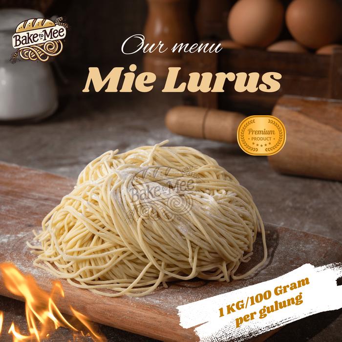 Gambar Mie Mentah Bulat Reguler 1.5mm - 12 Gulung (1.2kg) - Lurus Tebal, Telur Ayam dari Bake To Mee undefined Tokopedia