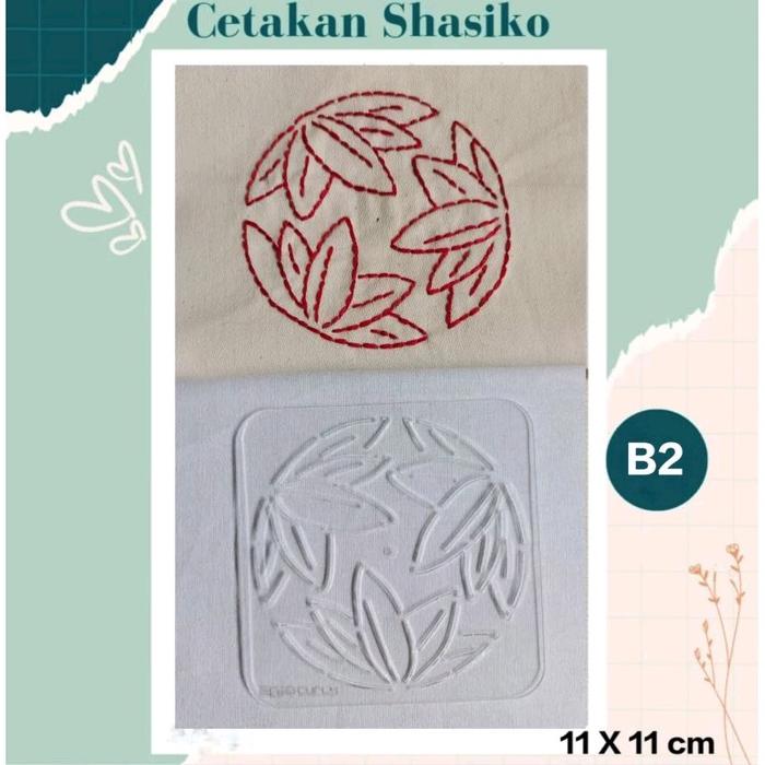 Gambar cetakan sashiko template bordir jepang motif 4 bahan akrilik 2mm - B2 dari aniqcurlycraft undefined Tokopedia