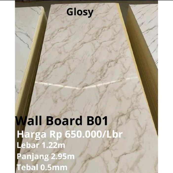 Gambar Wallboard dinding / Wallboard pvc 1,22 x 2,95 x 5mm - B01 dari Interior pinagsia undefined Tokopedia