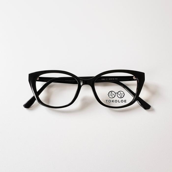 Gambar Frame Shady - Kacamata Plastik Fashion Optik Lensa Minus Silinder Antiradiasi Blueray Fotokromik Bluekromik Photocromic Eyewear Glasses - Hitam glossy, kacamata saja dari Kacamata Tokoloe undefined Tokopedia