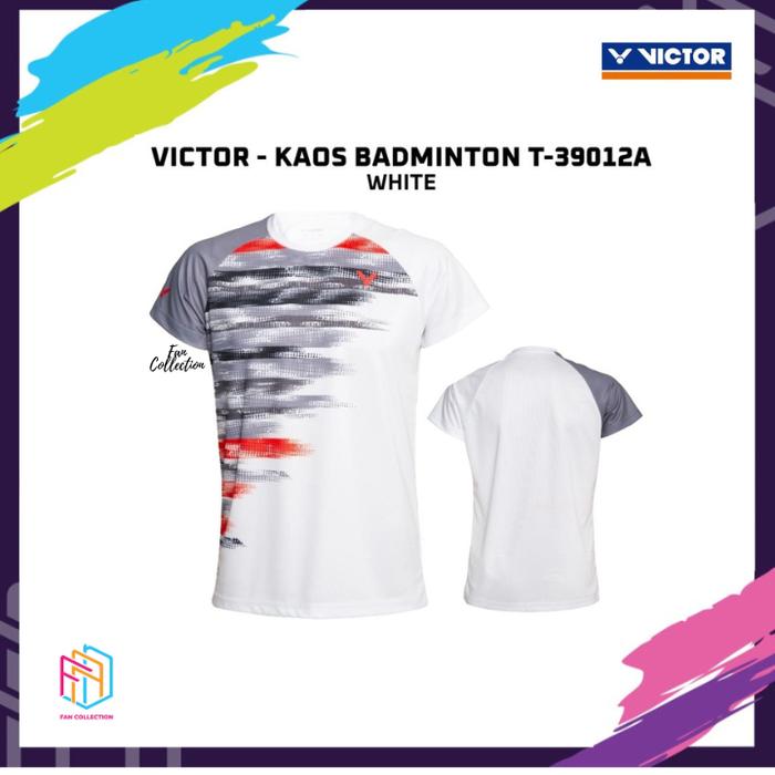 Gambar Kaos Jersey Badminton Victor T 39012 G / T 39012G - A-WHITE, S dari Fan Collection 01 undefined Tokopedia
