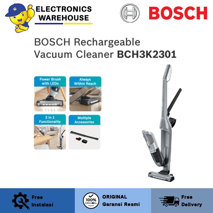 Gambar Bosch Rechargeable vacuum cleaner, Flexxo Gen2 23Vmax,Silver BCH3K2301 dari ElectronicWarehouse undefined Tokopedia