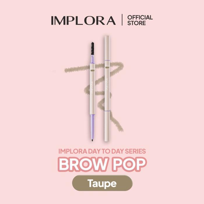 Gambar Implora Day To Day Brow Pop/Pensil Alis - D2D Taupe, Implora dari kiosmart undefined Tokopedia
