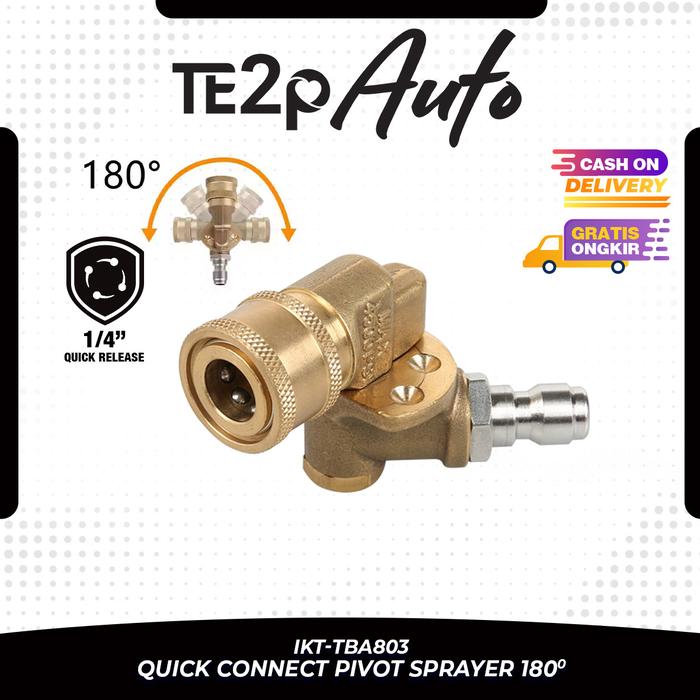 Gambar Te2p Auto Quick Connect Pivot Sprayer High Pressure Jet Cleaner Adaptor Quick Release 180° 5 Mode Putar - Sambungan Nozzle Adaptor Sprayer Semprotan Ujung Mesin High Pressure Steamer Washer Mesin Cuci Mobil Car Tekanan Tinggi dari Te2p Hardware undefined Tokopedia
