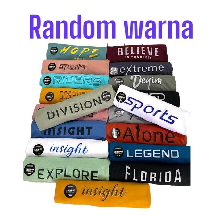 Gambar Paket 6 Pcs Kaos Distro Motip EMBOSS/TIMBUL Bahan Semi Katun 24s Nyaman Tebal Polos Pria Dewasa Pendek Oblong Kerah Bulat Casual Keren  Tshirt  Baju - 6 PCS RANDOM WARNA, M 6 pcs dari RH collection1 undefined Tokopedia