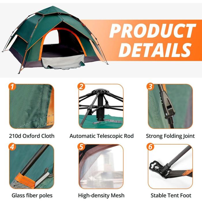 Gambar Astagear Tenda Kemah Camping Outdoor 3-4 Orang Double Layer - Zk50 Original 99 Engine New dari Olshop Usman undefined Tokopedia