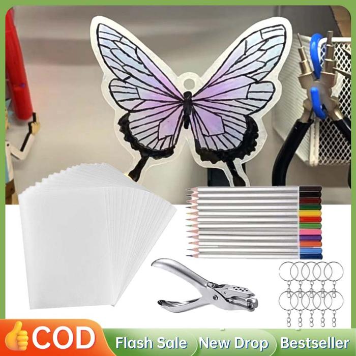 Gambar 33pcs/set Diy Heat Shrink Craft Paper Printable Shrinky Dink Plastic Blank Shrinky Film For Kids Creative dari Berkah Bazaar 668 undefined Tokopedia