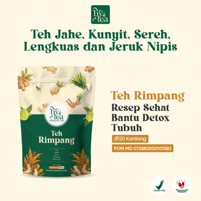 Gambar [JSR] By Tea Teh Rimpang Celup Instant - Herbal Tea Minuman Rempah Alami Jahe Kunyit Sereh Lenguah Jeruk Nipis - 1 Pcs 20 Kantong dari Diva Real Beauty undefined Tokopedia