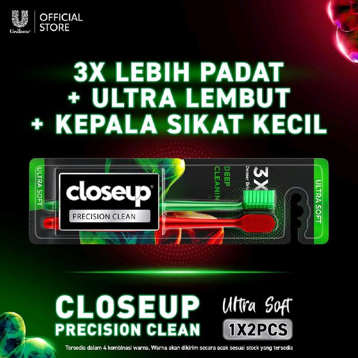 Gambar Close Up Sikat Gigi Ultra Soft Precision Clean Gusi dari MG Kosmetik undefined Tokopedia