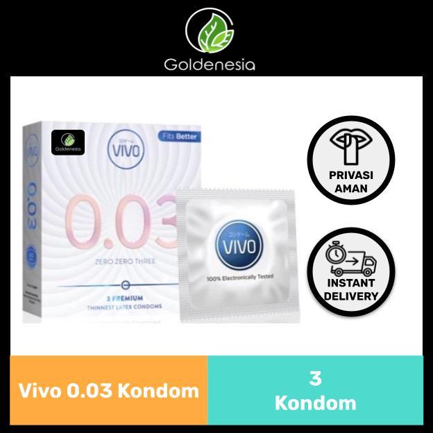 Gambar Kondom Vivo 0.03 Superthin 003 Original isi 3 pcs dari Goldenesia undefined Tokopedia