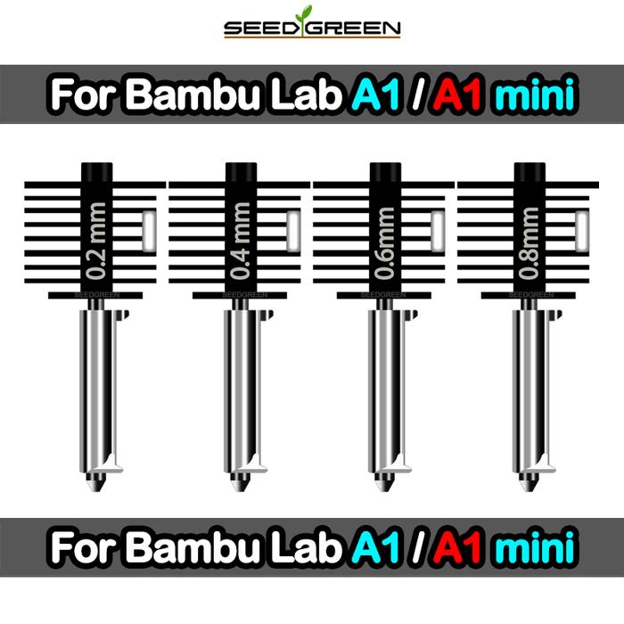 Gambar Hotend For Bambu Lab A1 mini Assembly Hotend Kit 0.2 0.4 0.6 0.8MM Replaceable Nozzle For 3D printer Bamboo Lab A1/A1 mini dari PTABADI JEGONGANUGRAHHH undefined Tokopedia