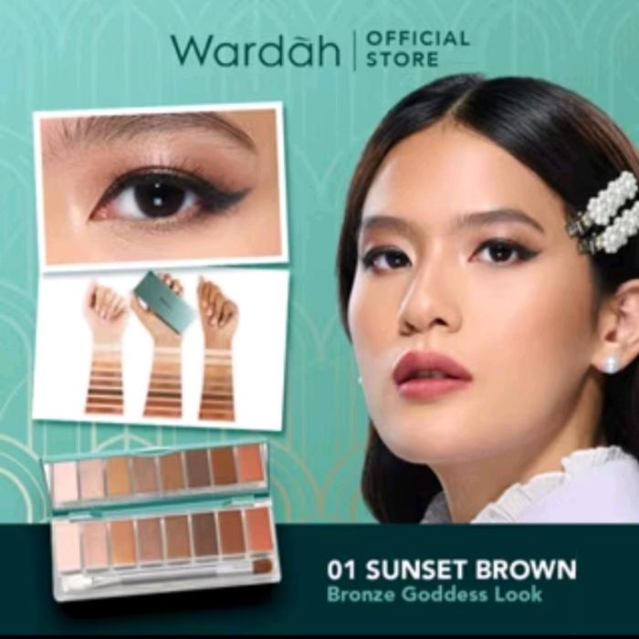 Gambar Wardah Exclusive Eyeshadow Palette 8 Warna - 01 Sunset Brown dari New Megah Jaya Cicurug undefined Tokopedia
