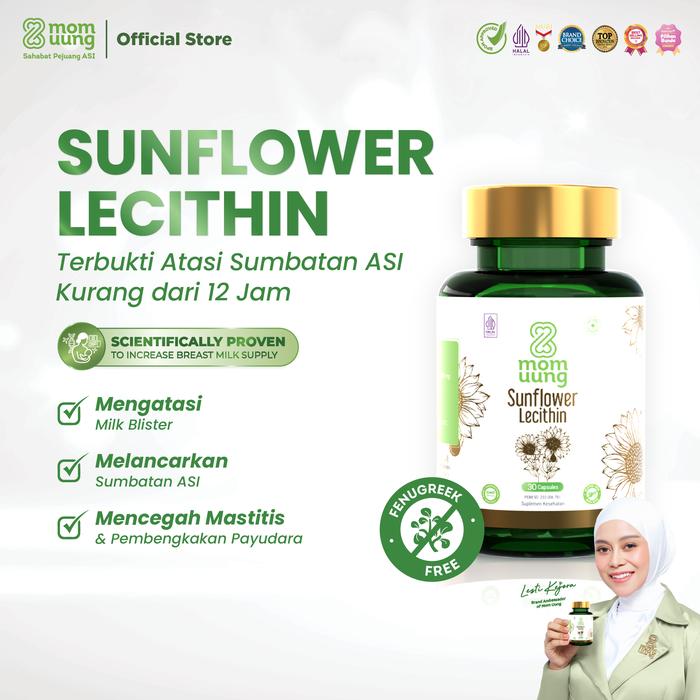 Gambar Mom Uung Sunflower Lecithin 30 Kapsul - Pelancar ASI Tersumbat Halal BPOM - LECHITIN 30 KAPSUL dari Mom Uung Official undefined Tokopedia