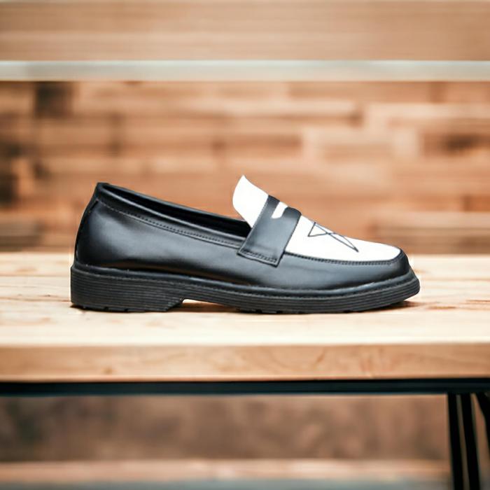 Gambar Sepatu Docmart Bintang Pria Marteen Formal Kasual Hitam Kerja Resmi Kantor Kuliah Kondangan Laki Laki Cowok Kulit Original Terbaru Shoes Pantofel sol Karet - 38 dari Aksara Footwear undefined Tokopedia