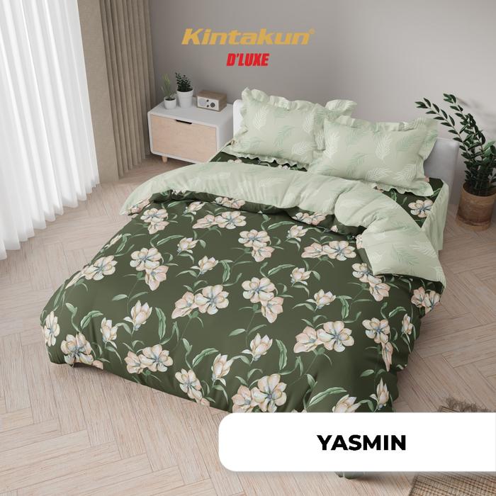 Gambar Kintakun Bed Cover Sprei FLAT Dluxe NEW Edition King Size Uk. 180x200 T.25 - Yasmin dari Homeklik Living undefined Tokopedia