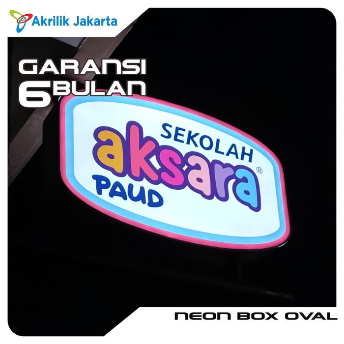 Gambar Neon Box custom Oval 100 x 70cm - 1sisi dari Akrilik Jakarta Advertising undefined Tokopedia