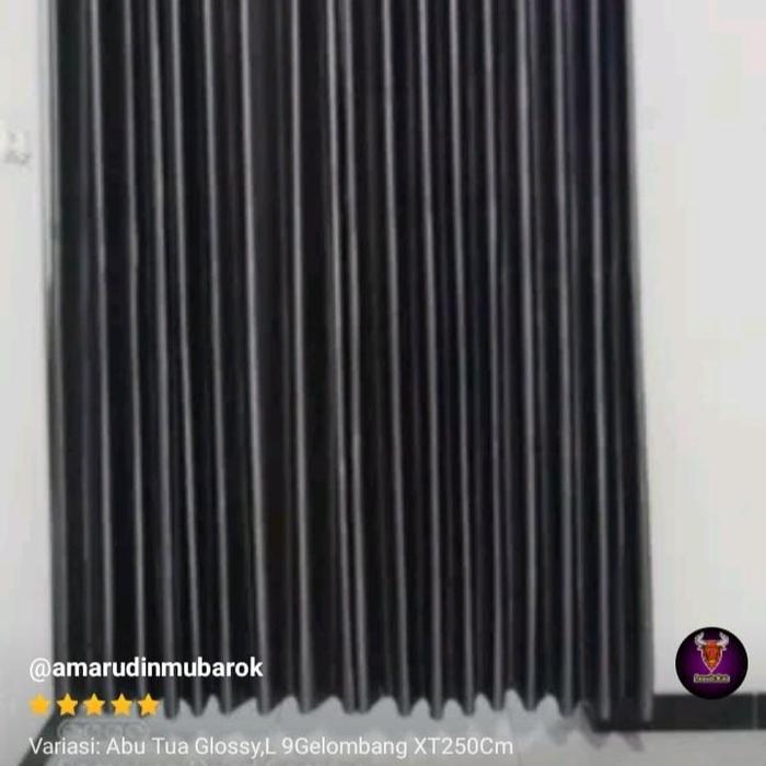 Gambar Curtain Gorden Jendela Pintu Blackout Polos Minimalis Import Premium Embos Tebal Glossy- Gorden Curtrain Italy Blackout Lebar Custom 6 7 8 9 10 12 15 18 20 24 Gelombang Panjang 250 270 Cm Tinggi - Abu Italy, 6Gelombang T250Cm dari Dewa Gorden undefined Tokopedia
