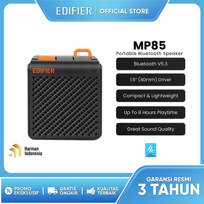 Gambar Edifier MP85 / MP 85 Portable Bluetooth Speaker Outdoor Activity - Black dari Starcomp Semarang undefined Tokopedia