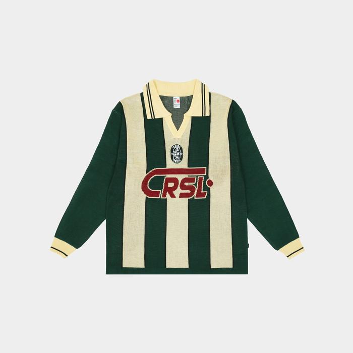 Gambar CRSL Becks Knit Jersey Long Sleeve Green I Jersey Vintage I Knitwear I Pria Wanita | Baju Panjang | Cardigan Atasan Kerah Cowok - S dari CRSL undefined Tokopedia