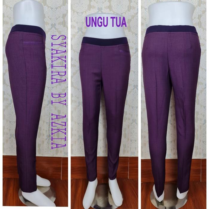 Gambar Bawahan Wanita Ungu Tua (Rok dan Celana) Bahan Polyester Import - Celana Karet, XXL dari RAP collection_NEW undefined Tokopedia