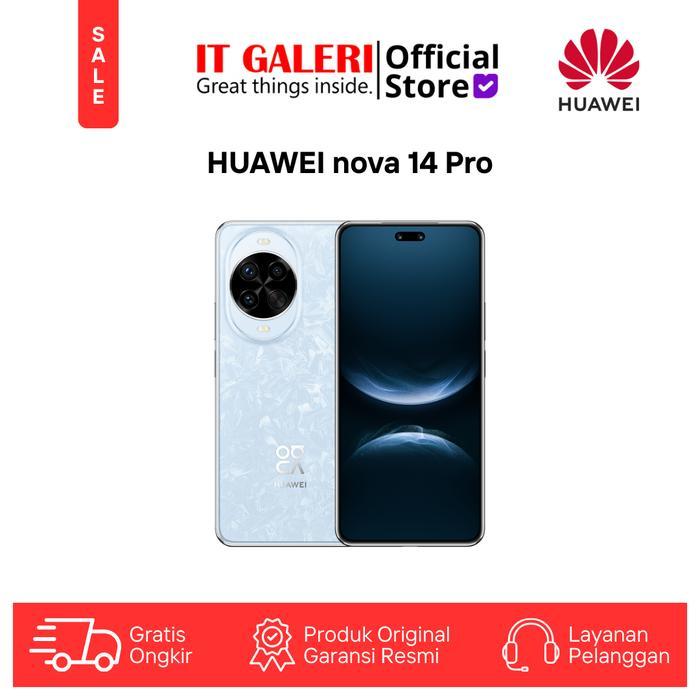 Gambar HUAWEI nova 14 Pro Smartphone I 12/512GB l True-to-Life Color Camera | 50 MP Front Dual Camera l Smart AI | 100W - Crystal Blue dari IT Galeri Mall Taman Anggrek undefined Tokopedia