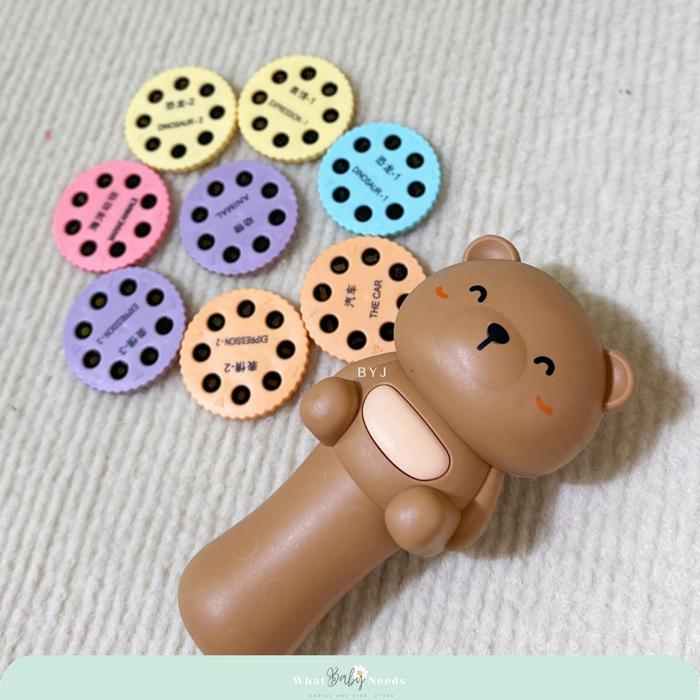 Gambar Bear Projector Toy / Mainan Edukasi Anak Senter Proyektor Gambar - Brown dari What Baby Needs undefined Tokopedia