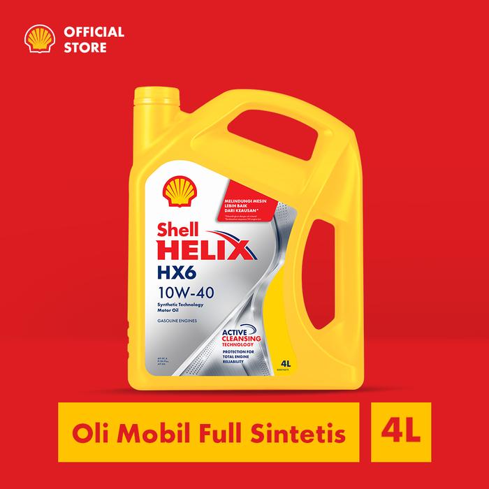 Gambar Oli Mesin Mobil Shell Helix HX6 10W-40 (4L) dari Shell Indonesia Official undefined Tokopedia