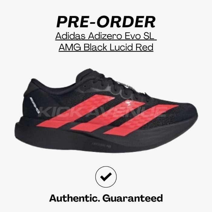 Promo Adidas Adizero Evo SL AMG Black Lucid Red ( PRE ORDER