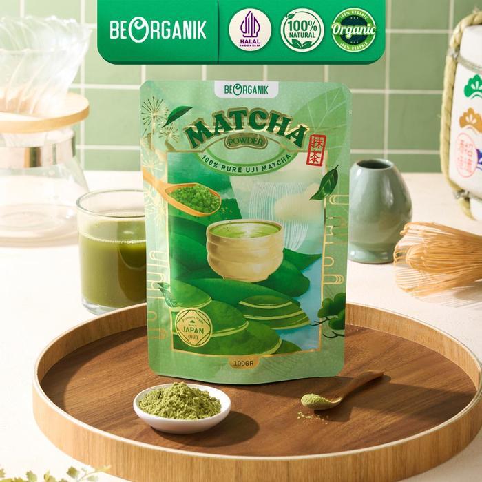Gambar Ready- Beorganik Pouch 100Gr Pure Matcha Powder - Bubuk Matcha Murni 100% - Tea #Gratisongkir - POUCH 100GR dari amna ofc undefined Tokopedia