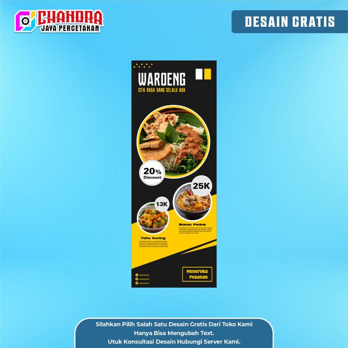 Gambar CETAK X-BANNER (sudah termasuk tiang) | CUSTOM - X BANNER 1 dari Chandra Percetakan undefined Tokopedia
