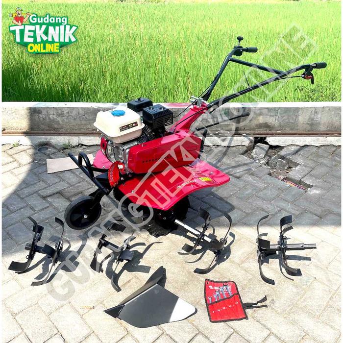 Gambar Mesin Traktor Mini Cultivator Mmt800I Ci Red Matari / Mesin Bajak Sawah Kebun Lahan Basah Kering Kultivator - Tiller Cultivator Mmt 800I Mmt-800I Matari Paket Lengkap - PAKET A MATARI dari IWANA FREE undefined Tokopedia