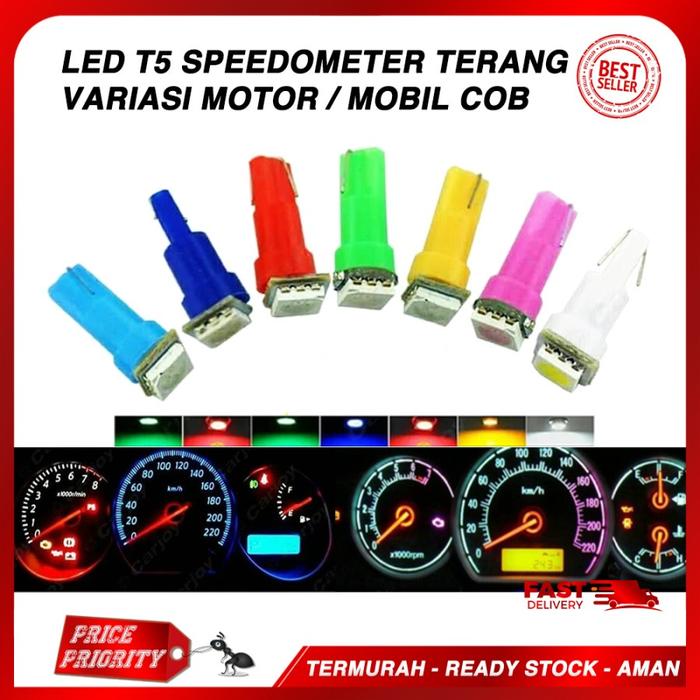 Gambar Lampu Led T5 Speedometer Spidometer Variasi Motor Terang Universal - Biru dari Price Priority undefined Tokopedia
