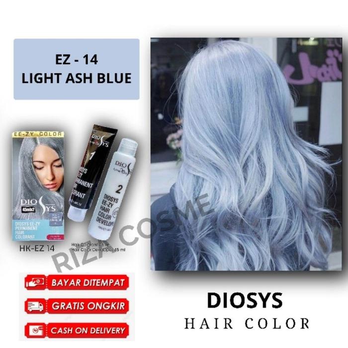 Gambar Cat rambut hair color Diosys 100ml warna BIRU ABU LIGHT ASH BLUE pewarna rambut pria dan wanita semir original hair colour - LIGHT ASH BLUE, 45ml dari juwitasan id undefined Tokopedia