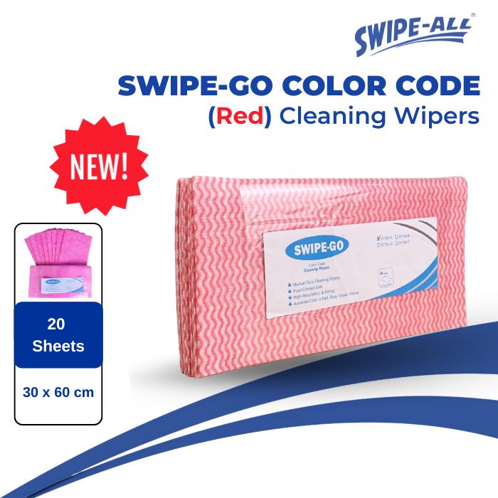 Gambar [NEW] Lap Modern Higienis SWIPE GO Color Code Lap Dapur Reusable Bisa Di Cuci - RED dari Swipe-All Official Store undefined Tokopedia