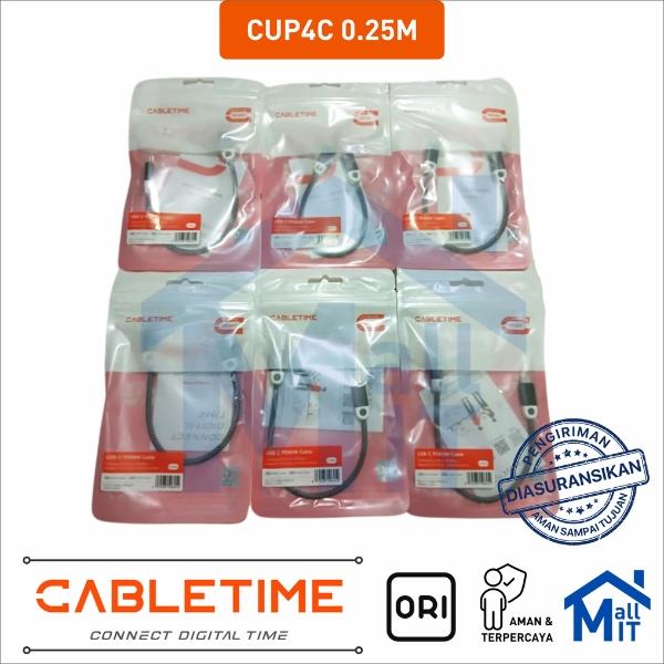 Gambar CABLETIME Kabel Data USB Type-C USB-C Fast Charging PD 60W  CUP4 - 0.25M dari Mall IT Medan undefined Tokopedia