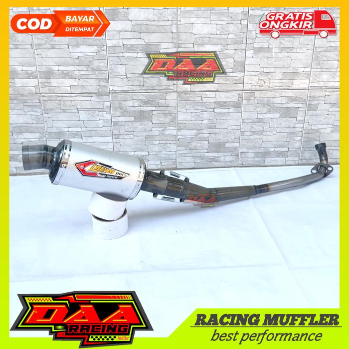 Gambar Knalpot racing supra OVAL pernis Creampie jupiter revo absolut shogun vega astrea win c70 c100 smash karisma blade motor bebek Motorcycle - OVAL PERNIS STANDAR, Supra cc 100-115  dari DAA STORE_NEW undefined Tokopedia