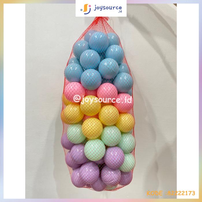 Gambar MAINAN BOLA MANDI PLASTIK ANAK WARNA WARNI PASTEL ISI 100 PCS dari joysource.id undefined Tokopedia