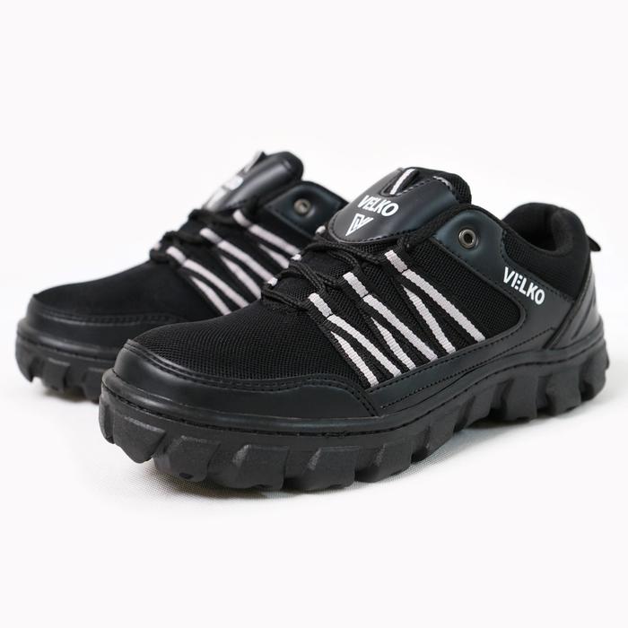 Gambar Sepatu Safety Pria Low Terbaru Ujung Besi Original Velko Shoes VBR-23 Kerja Work & Safety Footwear Karet tahan bentura - Hitam, 40 dari HD Store Blitar undefined Tokopedia