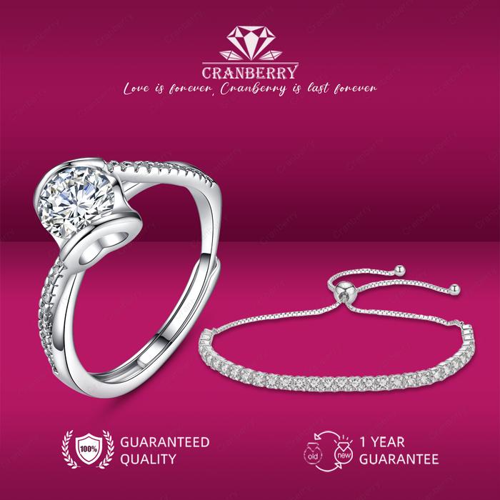 Promo BS1-D77 [Buy Get 1] Cincin wanita elegant high quality