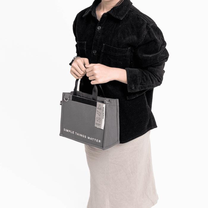 Gambar Mini Catto Totebag | Grounds - Grey dari Grounds Studio undefined Tokopedia