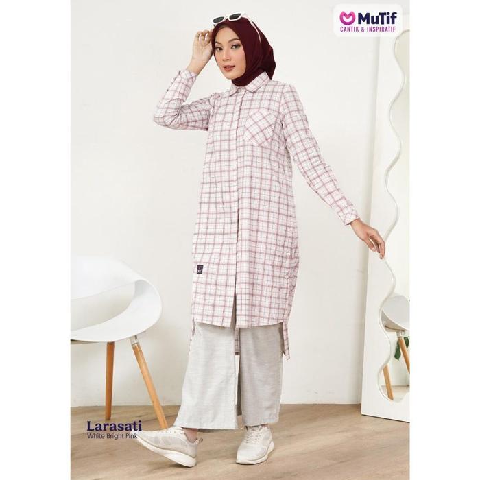 Gambar MUTIF Tunik Dewasa Larasati - White, S dari Mutif Corp undefined 2 Tokopedia